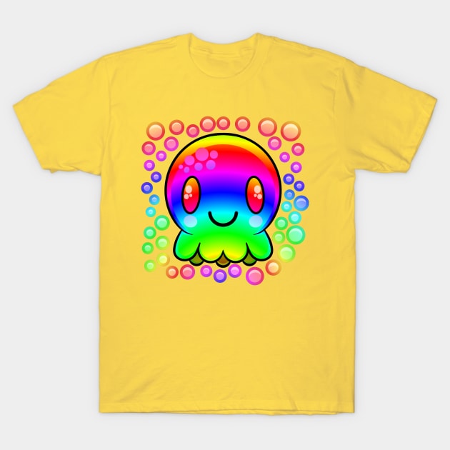 Rainbow Octopus T-Shirt by RD Doodles